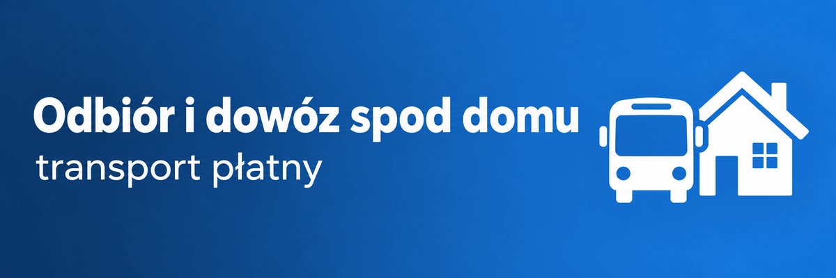 Odbiór i dowóz spod domu, transport płatny